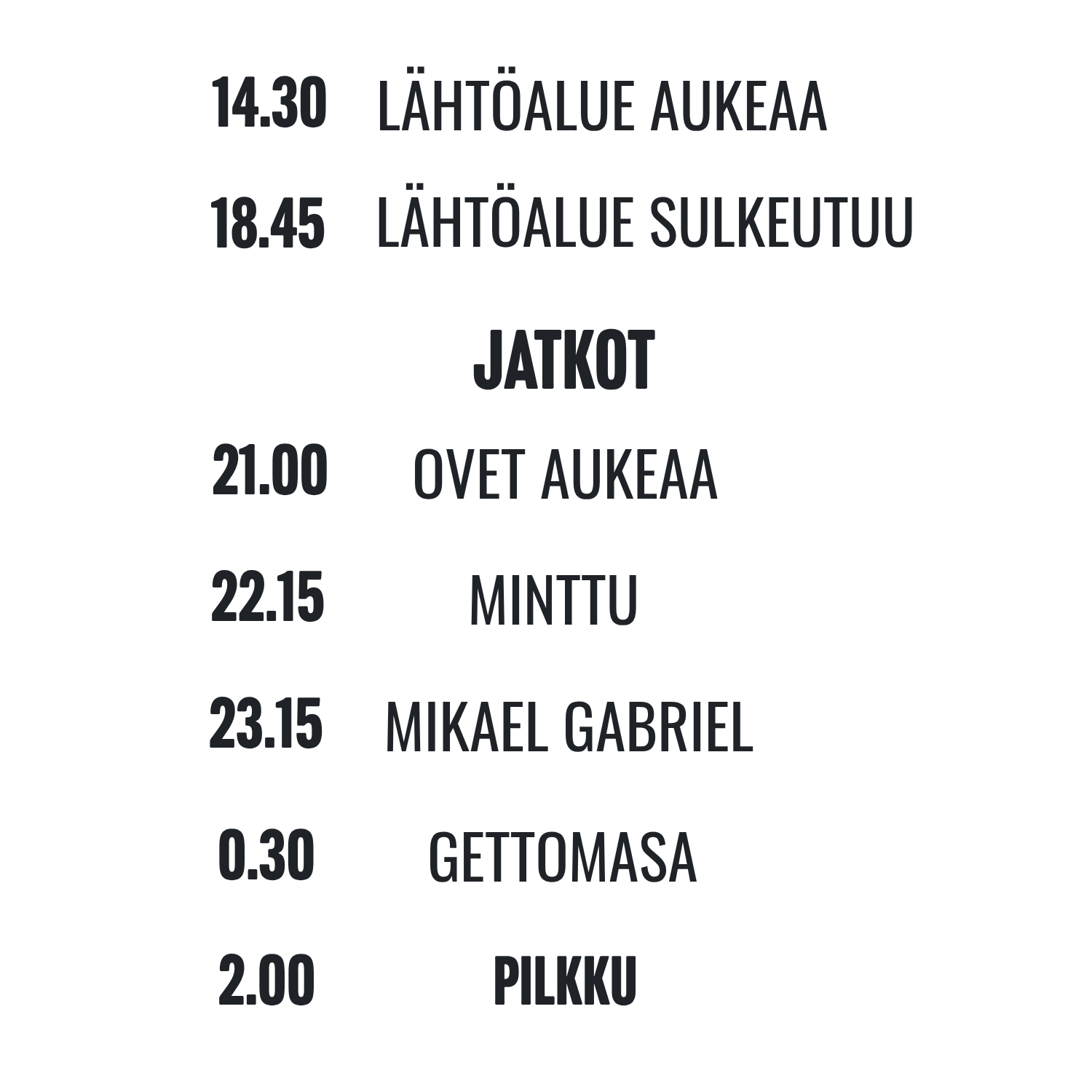 nettisivu:aikataulu